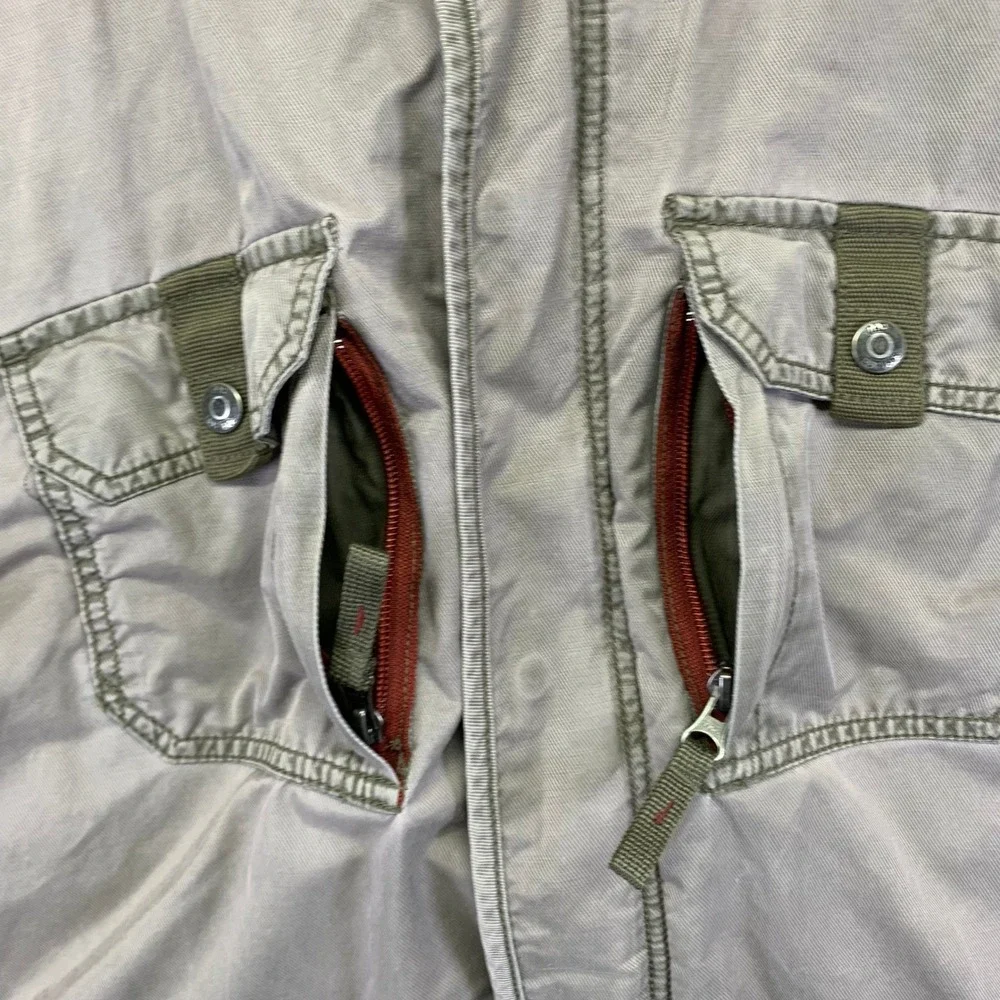 Vintage GAP Kids Jacket Size XXL 14-16 Khaki Parka Utility Field Quilt Lined Y2k